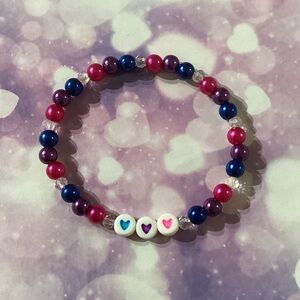 Pink Purple Blue Bi Pride Bracelet